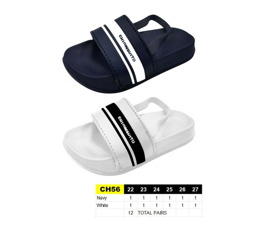 CH56 - Claquettes enfant CHIRINGUITO avec élastique - du 22 au 27 - 12 paires